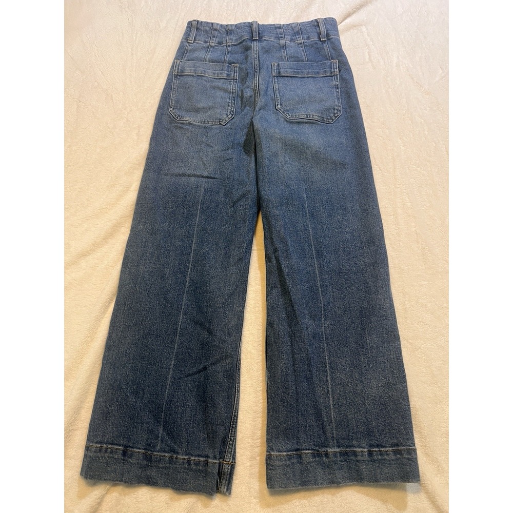 Anthropologie Pilcro The Sipper High-Rise Wide-Leg Cropped Jeans, 28 Collete - Picture 8 of 8